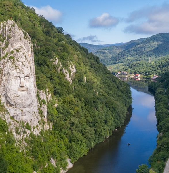 Danube's Gorges and Decebal - the highest rock sculpture in Europe!